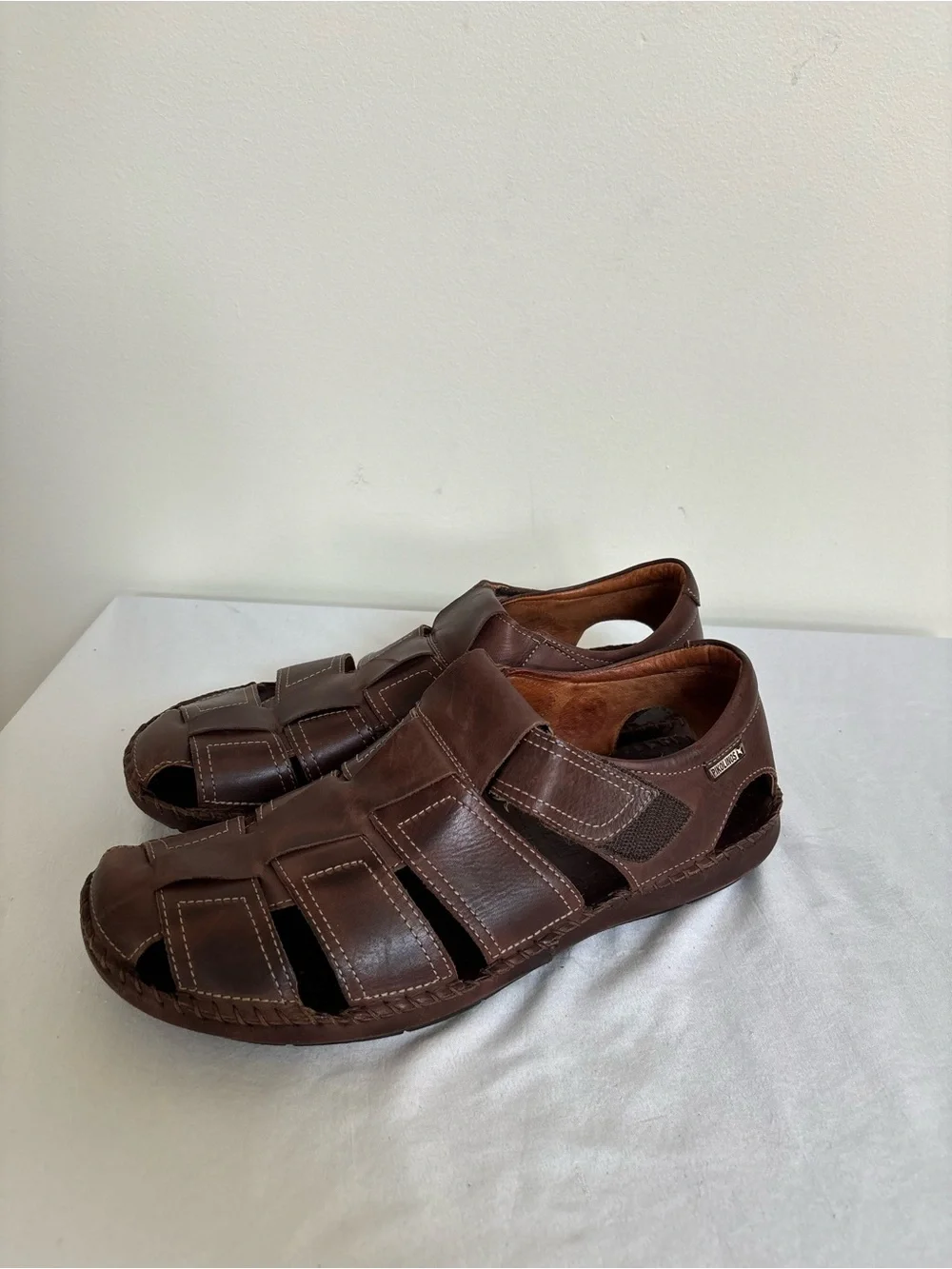 Pikolinos Fisherman Tarifa Brown Sandals Mens Size 44 US 10-10.5